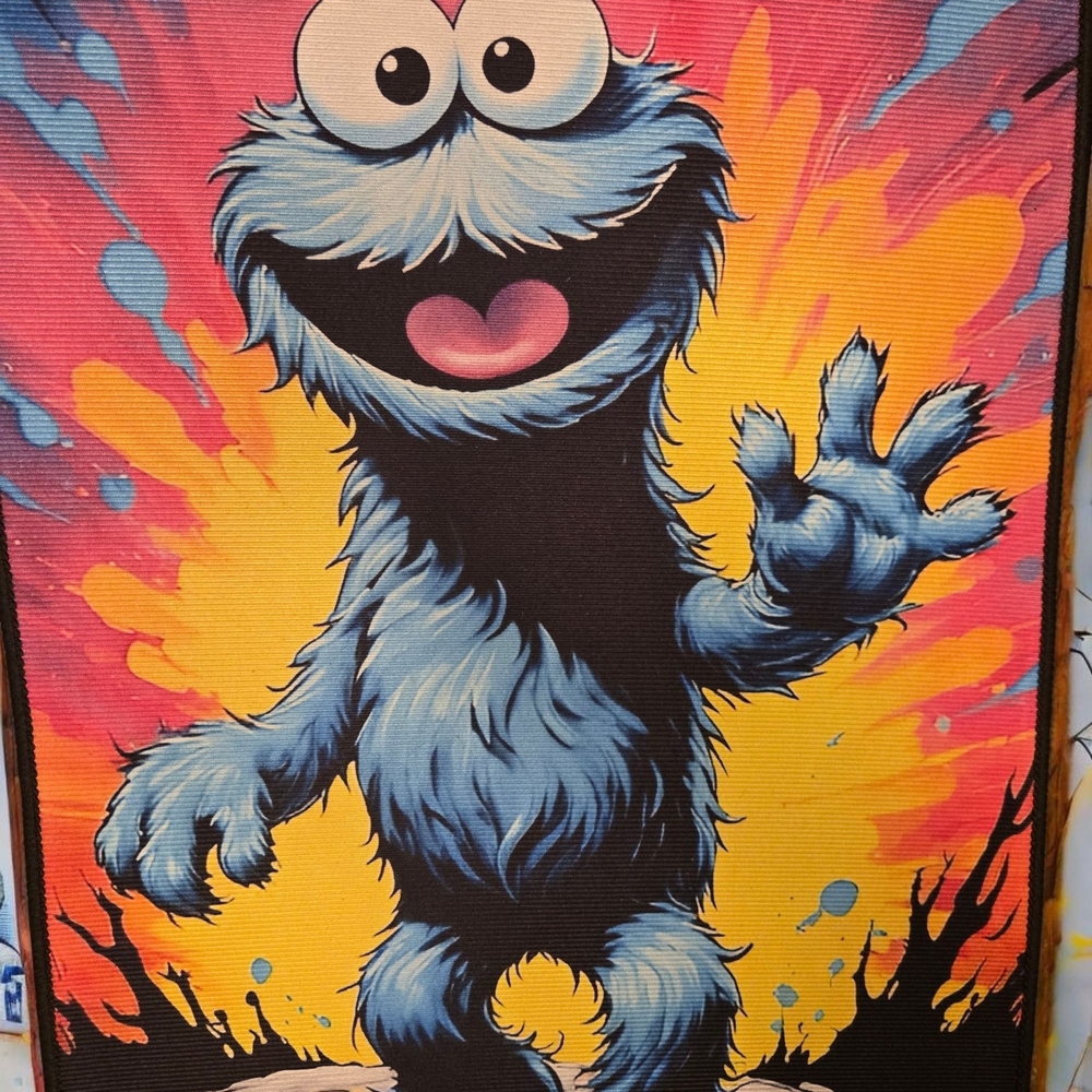 Cookie Monster Custom Rug - Picture 3 of 7
